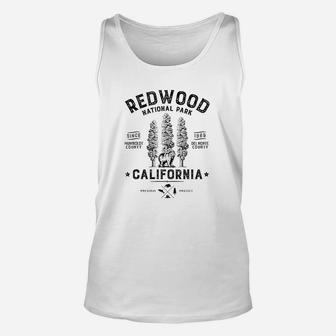 Redwood National Park Vintage California Bear Unisex Tank Top - Seseable