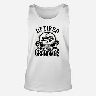 Retirement Grandma Gift Retired Teacher Ladies Unisex Tank Top - Seseable