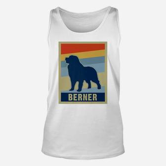 Retro Bernese Mountain Dog Best Berner Gift Unisex Tank Top - Seseable