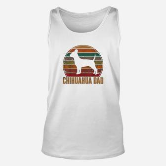 Retro Chihuahua Dad Gift Chi-chi Daddy Dog Owner Pet Father Unisex Tank Top - Seseable