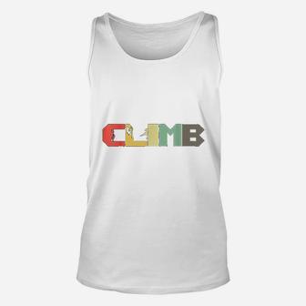 Retro Rock Climbing Gift I Vintage Climber Mountaineer Unisex Tank Top - Seseable
