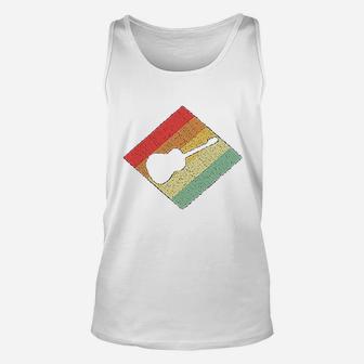 Retro Vintage 80s Acoustic Guitar Gift For Guitarists Unisex Tank Top - Seseable