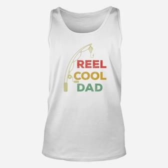 Retro Vintage Fishing Reel Cool Dad Papa Fathers Day Gift Premium Unisex Tank Top - Seseable