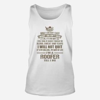 Roofers Unisex Tank Top - Seseable