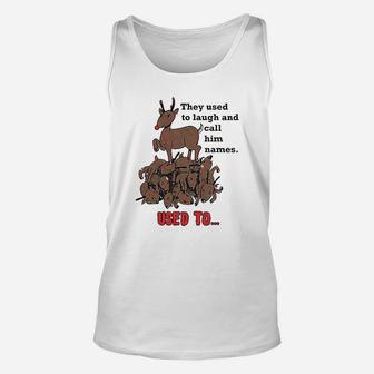 Rudolph The Psychopath Reindeer Funny Christmas Xmas Gift Unisex Tank Top | Seseable CA