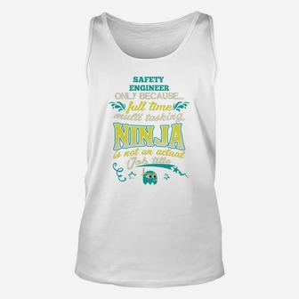 Safety Engineer Unisex Tank Top - Seseable