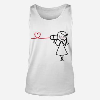 Say I Love You Couples Valentines Romantic Gifts Unisex Tank Top - Seseable