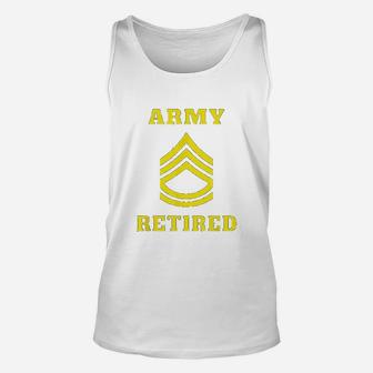 Sergeant First Class Army Retired Unisex Tank Top - Seseable