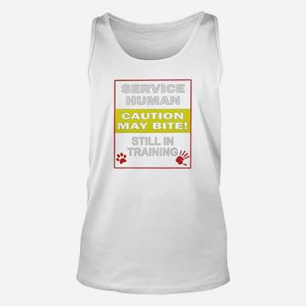 Service Human Dogs Unisex Tank Top - Seseable