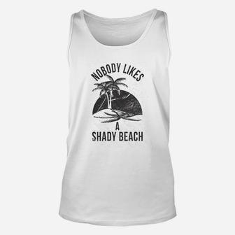 Shady Beach Funny Cute Vacation Vintage Novelty Hilarious Unisex Tank Top - Seseable