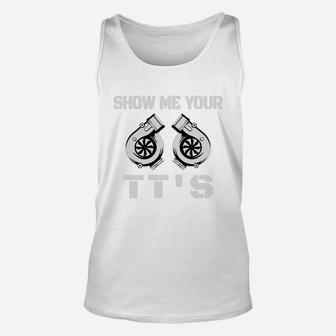 Show Me Your Turbo Unisex Tank Top - Seseable