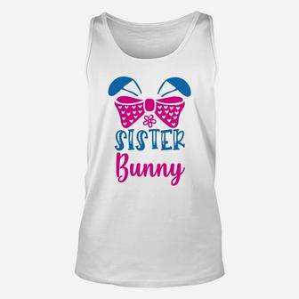 Sister Bunny Funny, sister presents Unisex Tank Top - Seseable