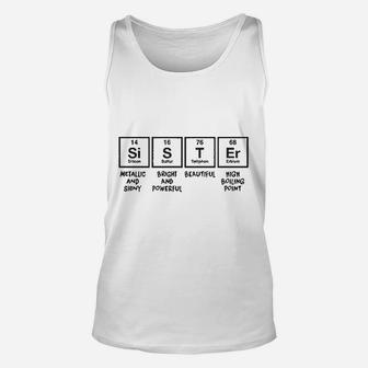 Sister Periodic Table Funny, sister presents Unisex Tank Top - Seseable