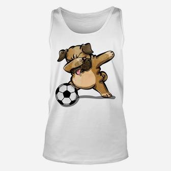 Soccer Dab Dabbing Pug Pug Lovers Gift Unisex Tank Top - Seseable