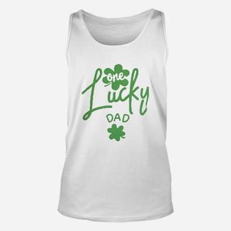 St Patrickday Daddy And Me Lucky Clover Unisex Tank Top - Seseable