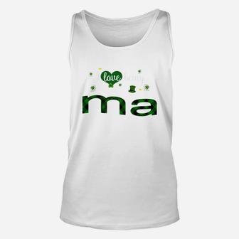 St Patricks Day Cute Shamrock I Love Being Ma Heart Family Gifts Unisex Tank Top - Seseable