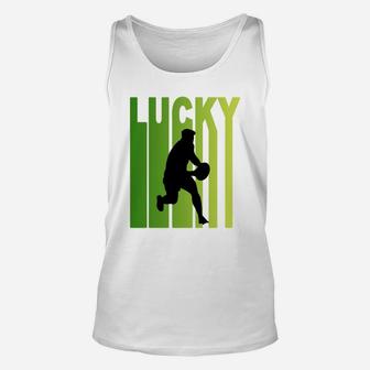 St Patricks Day Lucky Rugby Funny Sport Lovers Gift Unisex Tank Top - Seseable