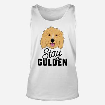 Stay Golden Goldendoodle Women Dog Puppy Doodle Unisex Tank Top | Seseable CA