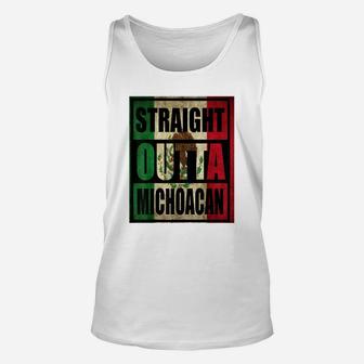 Straight Outta Michoacan Mexico Unisex Tank Top - Seseable