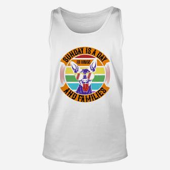 Sunday Is A Day For Rainbows And Families Unisex Tank Top - Seseable