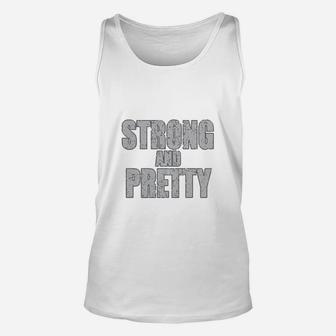 Sunkers Strong And Pretty Unisex Tank Top - Seseable