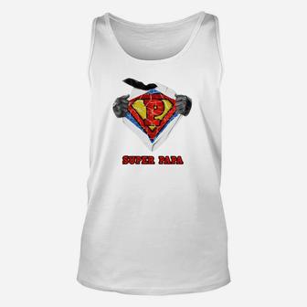 Superheld Papa Unisex TankTop mit Heldendesign, Perfektes Vatertagsgeschenk - Seseable