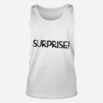 Surprise Announcement To Husband And Family Unisex Tank Top - Seseable