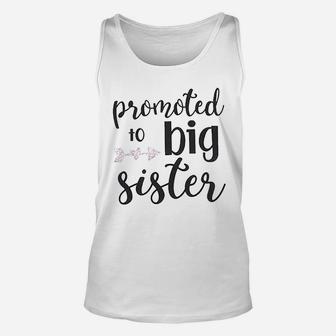 T Promoted To Big Sister Letters Print Unisex Tank Top - Seseable