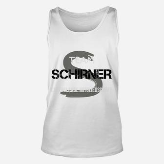 Team Schreiner Motto Unisex TankTop, Handwerker Slogan in Weiß - Seseable