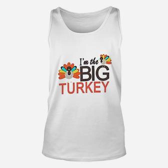 Thanksgiving Matching Sister Brother Big Turkey Unisex Tank Top - Seseable