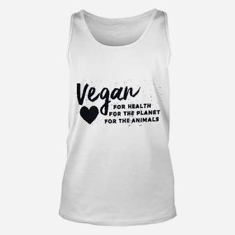 The Bold Banana Vegan For Health Planet And Animals Unisex Tank Top - Seseable