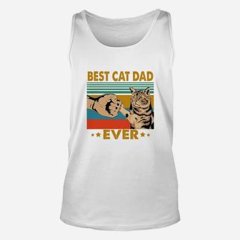 The Cat Dad Ever Unisex Tank Top - Seseable