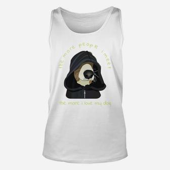 The More People I Meet The More I Love My Dog Unisex Tank Top - Seseable