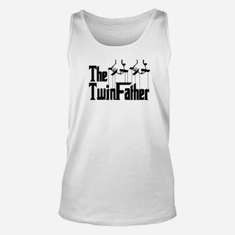 The Twinfather Funny Father Of Twins Funny Dad Fathers Day Premium Unisex Tank Top - Seseable