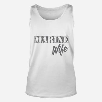 Thread Tank Marine Wife Unisex Tank Top - Seseable