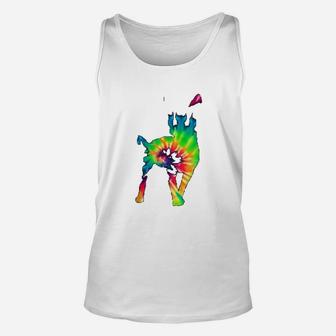 Tie Dye Chihuahua Rainbow Print Dog Pup Hippie Peace Gift Unisex Tank Top - Seseable