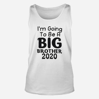 Toddler Girls Boys I Am Going To Be A Big Sister Brother 2020 Letter Print Unisex Tank Top - Seseable