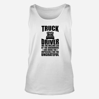 Trucker Truck Driver S Men Dad Grandpa Uncle Gifts Unisex Tank Top - Seseable