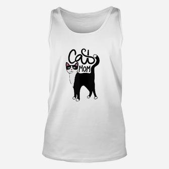 Tuxedo Cat Mom Cute Unisex Tank Top - Seseable