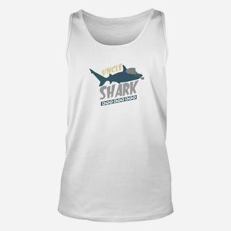 Uncle Shark Doo Doo Funny Relative Men Fathers Day Gift Premium Unisex Tank Top - Seseable