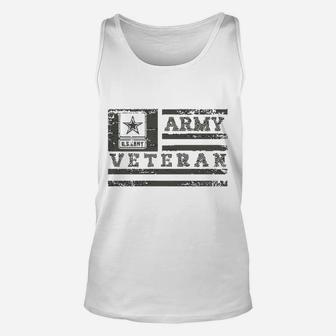 United States Army Veteran American Flag Graphic Unisex Tank Top - Seseable