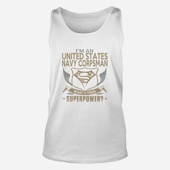 United States Navy Corpsman Unisex Tank Top - Seseable