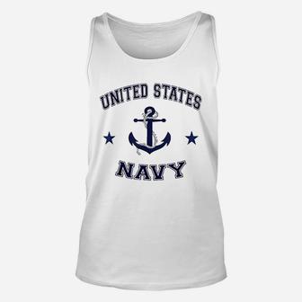 United States Navy Vintage Military Unisex Tank Top - Seseable