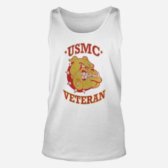 Us Marine Veteran Bulldogs Unisex Tank Top - Seseable
