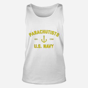 Us Navy Parachutists Unisex Tank Top - Seseable