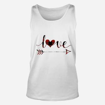 - Valentine's Day Shirt For Women Love Heart Print Unisex Tank Top - Seseable