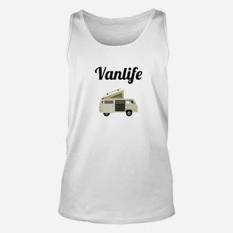 Vanlife Motiv Camper Unisex TankTop Unisex, Weiß für Reisefans - Seseable