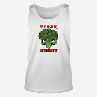 Vegan Strength Brokkoli Motiv Unisex TankTop für Herren, Motivations-Design - Seseable