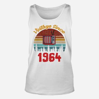 Vintage 1964 Mens 58th Birthday Fathers Day Gift Unisex Tank Top - Seseable