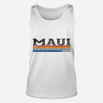 Vintage 1980s Style Maui Hawaii Unisex Tank Top - Seseable